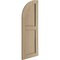 Ekena Millwork Rough Cedar 2 Equal Flat Panel w/Quarter Round Arch Top Faux Wood Shutters, 18W x 48H, PR SHUFPQ18X48RCPR - alternate 4